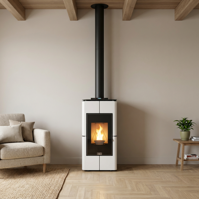 Poêle à granulés étanche et canalisable Tendenza - 10 Kw
